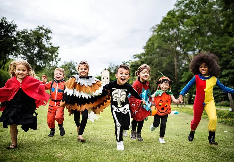 Kids in Halloween Costumes